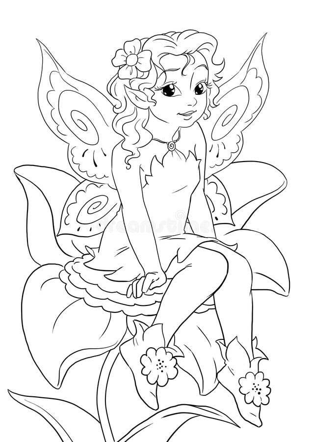 Featured image of post Flower Fairy Coloring Pages : If you love coloringpages you&#039;ll find plenty here!