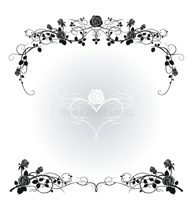 Flower frame stock illustration