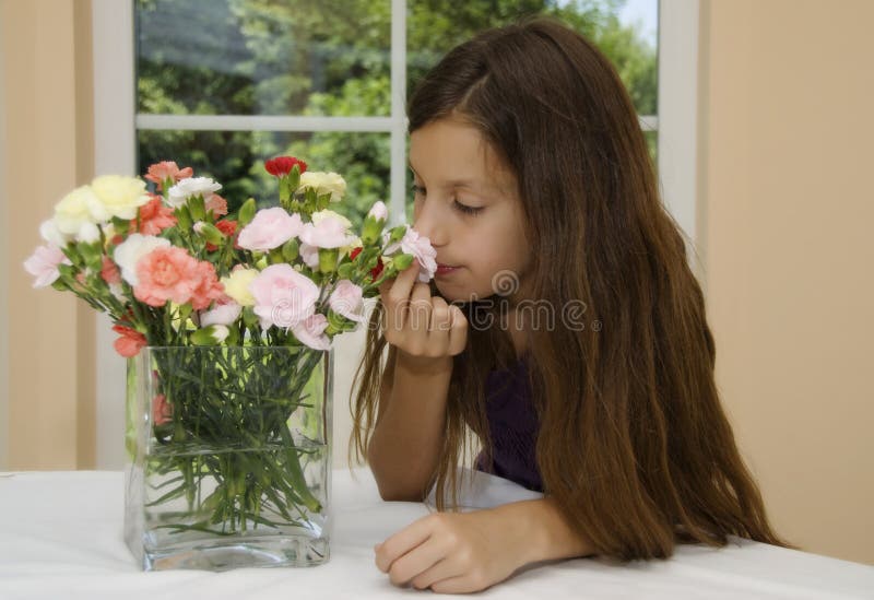 Flower and girl