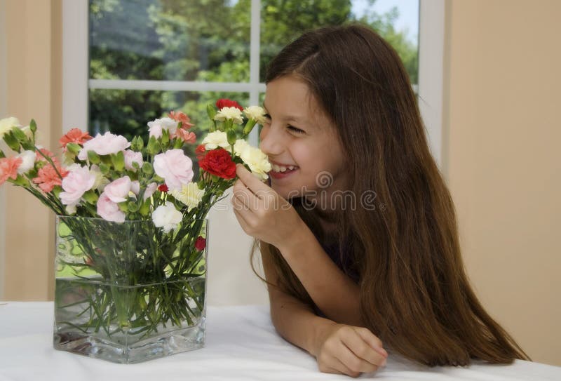 Flower and girl