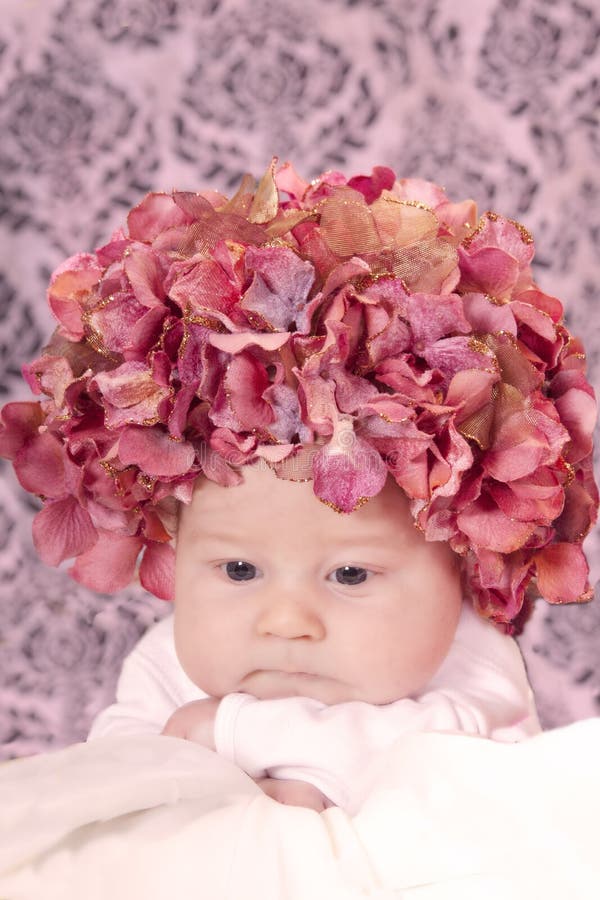 Flower hat baby