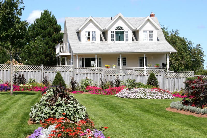 Flower House stock photo. Image of wood, skies, residence 1153186