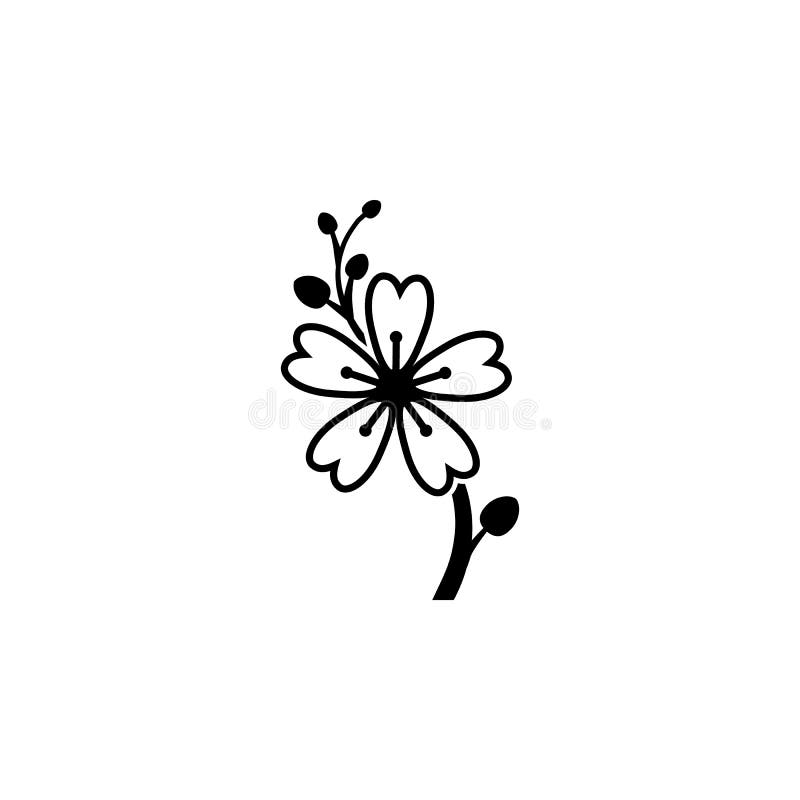 Flower Icon. Simple Element Illustration. Flower Symbol Design Template  Stock Illustration - Illustration of green, petal: 113522377
