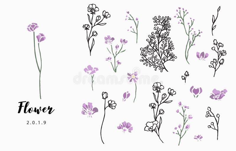 Flower Logo Collection with Leaves, Illustration for Icon,logo,sticker,printable and Tattoo Stock Vector - Illustration of bouquet, icon: 186910299 Flower Logo Collection with Leaves, Illustration for Icon,logo,sticker,printable and Tattoo Stock Vector - Illustration of bouquet, icon: 186910299