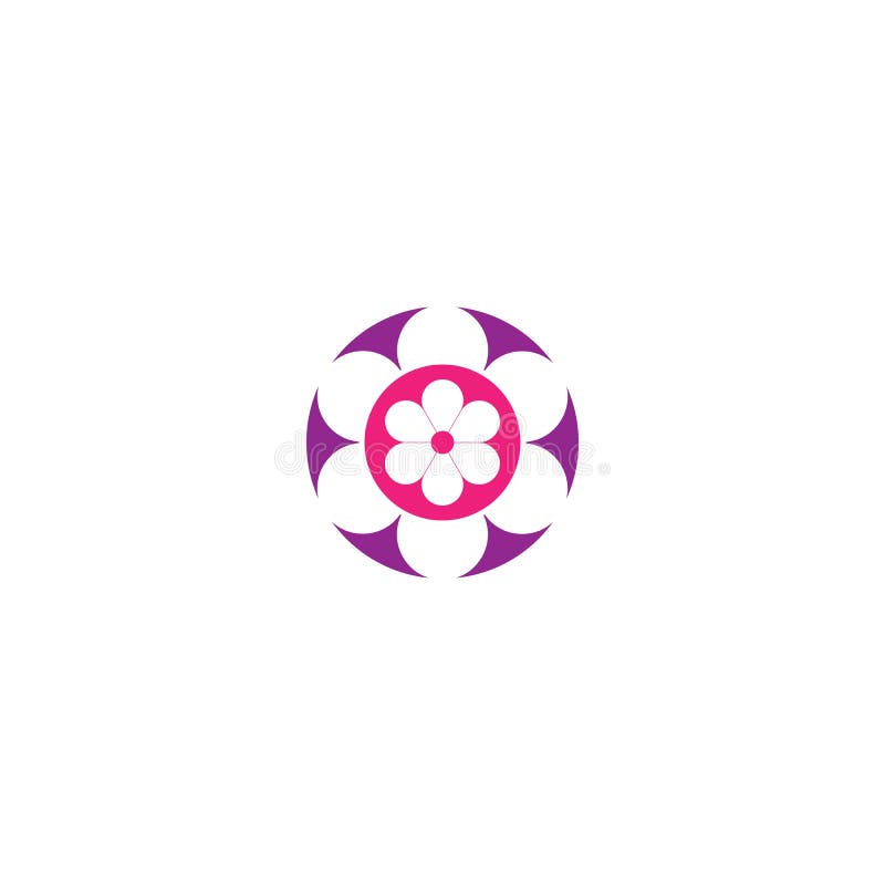 Flower logo vector.