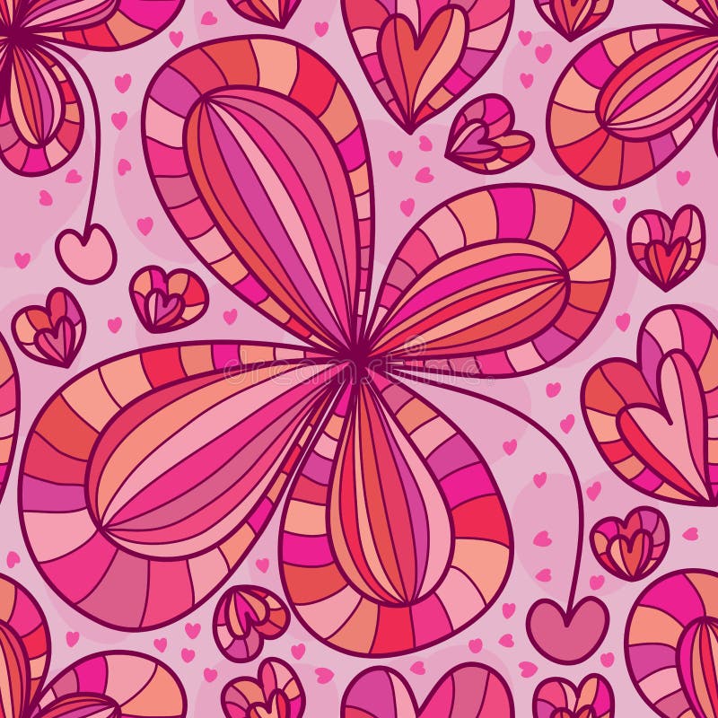 Flower love dropping seamless pattern stock illustration Flower love dropping seamless pattern stock illustration