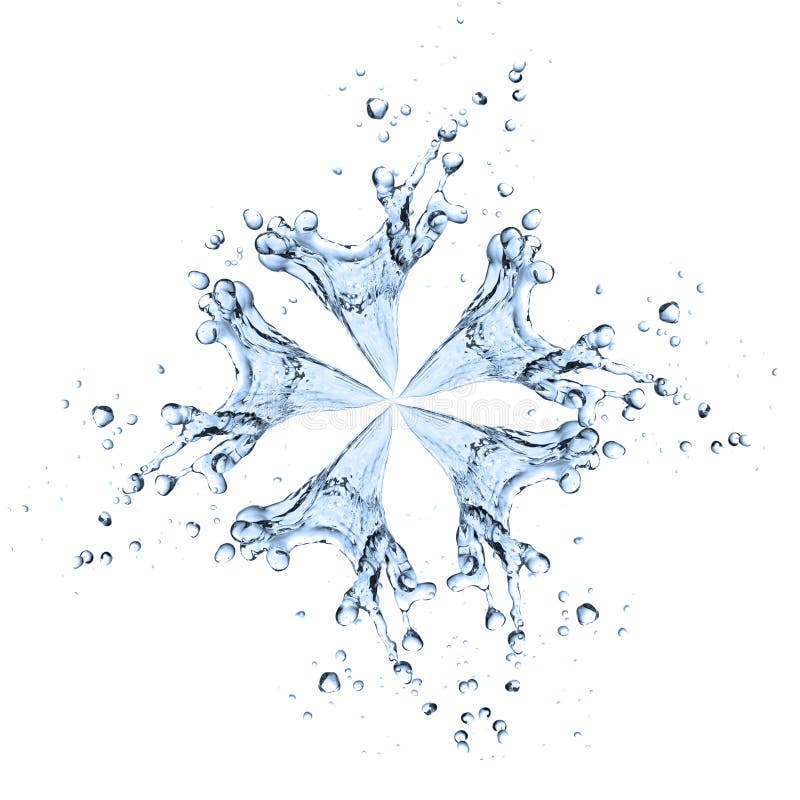 Flower Made Of Water Splash Stock Photo Image of closeup, sparks