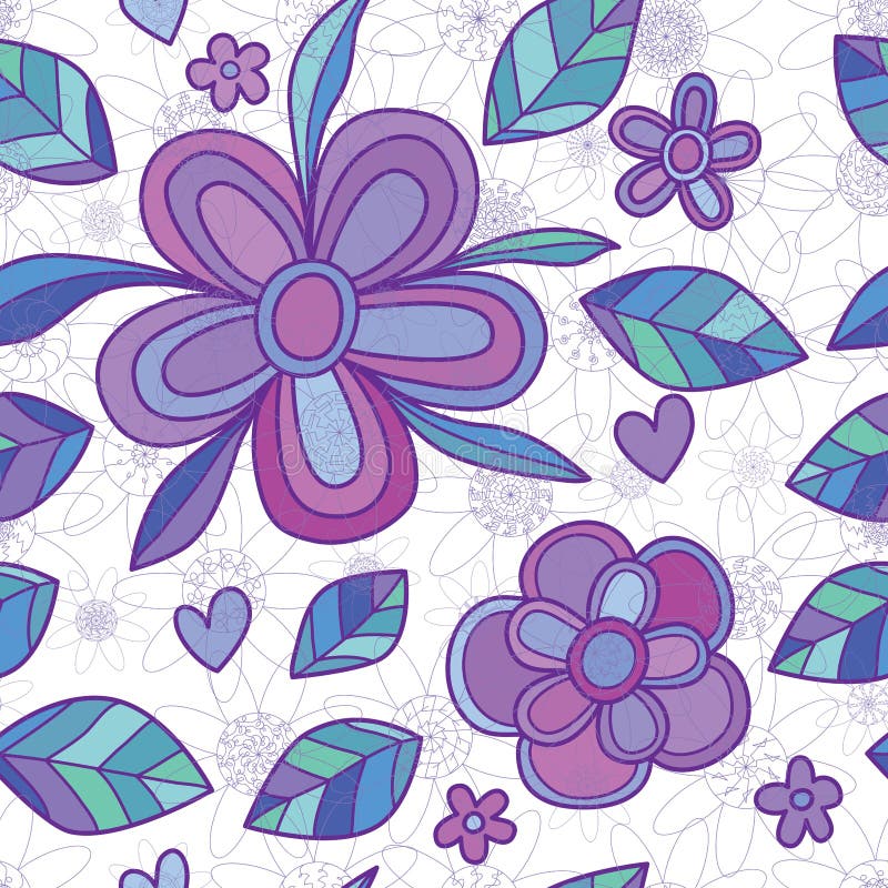 Flower mandala line ray purple style seamless pattern royalty free illustration Flower mandala line ray purple style seamless pattern royalty free illustration