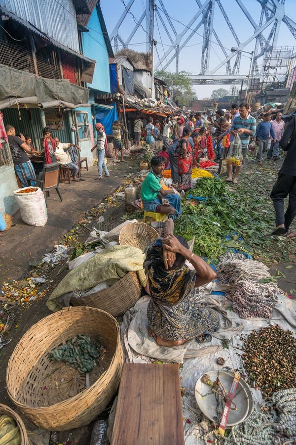 Flower Market of Kolkata, West Bengal, India Editorial Photography ...