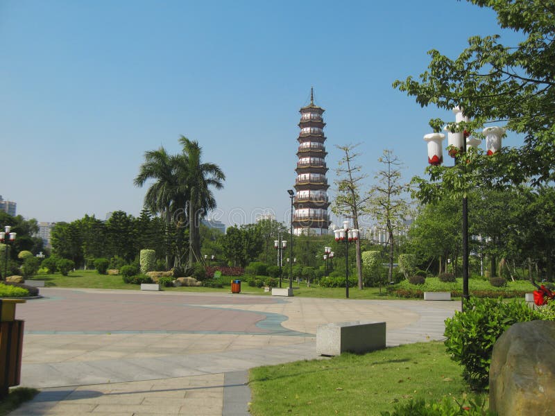 Flower Pagoda of Temple of Six Banyan Trees Stock Image Image of outdoor, buddhist 101959083