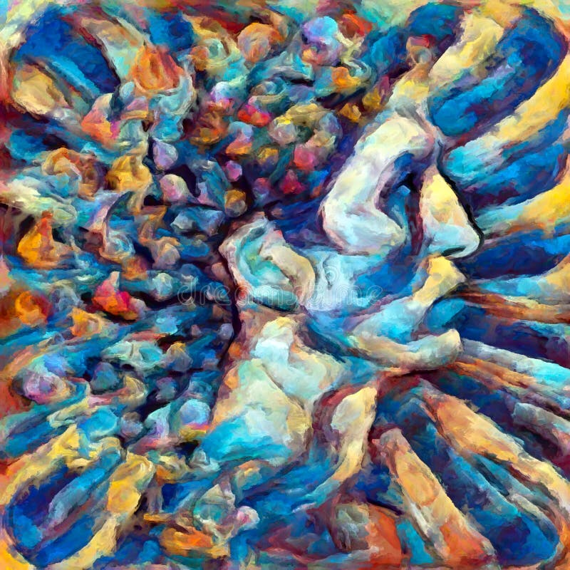 The Flower of Paint Texture vector illustration