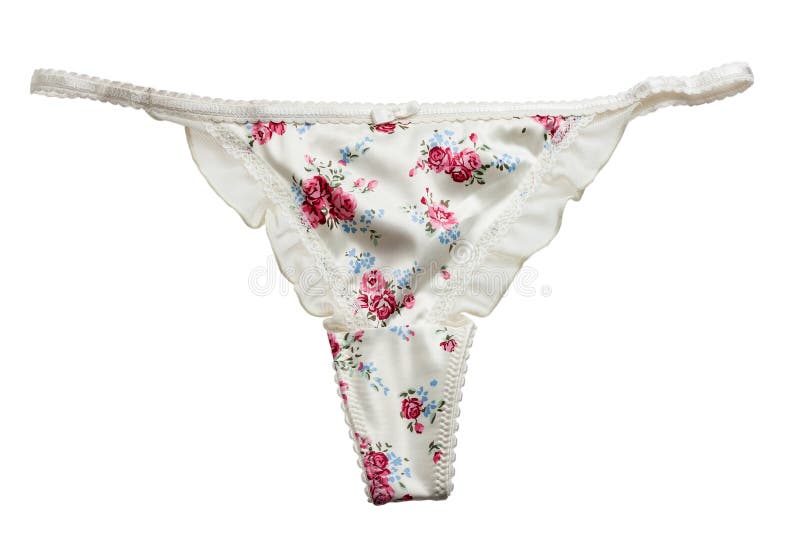 Flower Pattern Thong Panties Stock Photo Image of laundry, isolated
