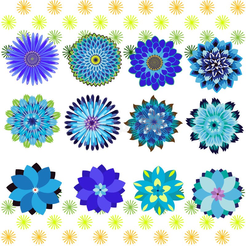 Flower Petals Seamless Vector Design Stock Vector Illustration of curve, plant 109058241