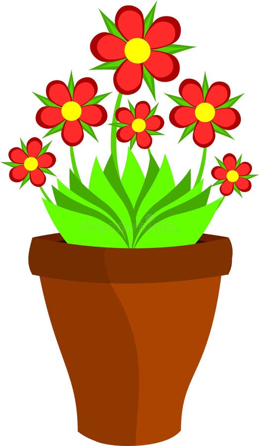 Flower pot stock vector. Illustration of ornamental, miller - 15709171