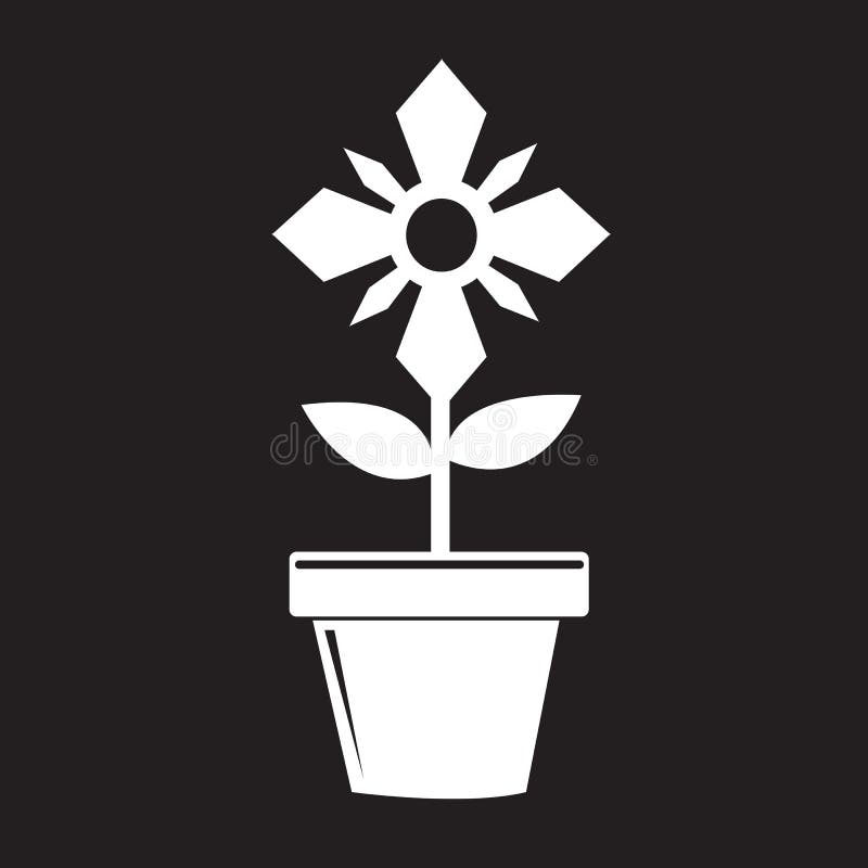 Flower Pot Icon.