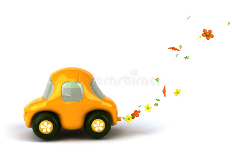 Flower power car