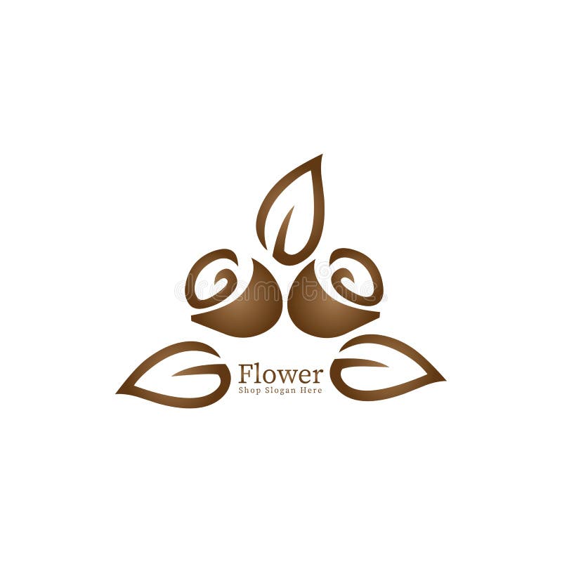 Flower Shop Logo stock vector. Illustration of elegant 178537683