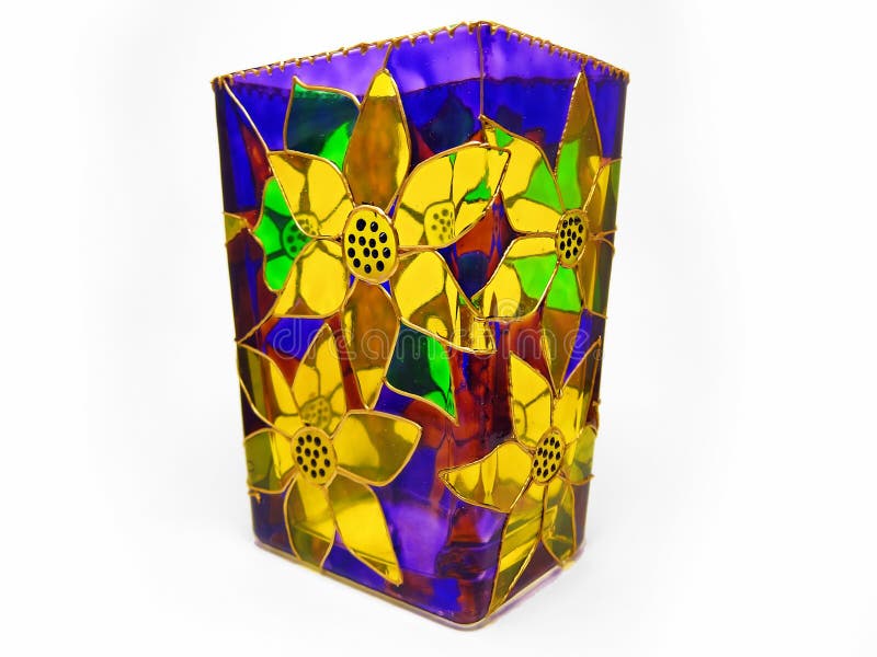 Flower Vase / Candle Holder Stock Image Image of artwork, plant 23727159