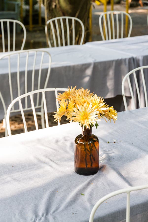 Flower Vase on Dining Table Stock Photo Image of luxury, nature 50176410