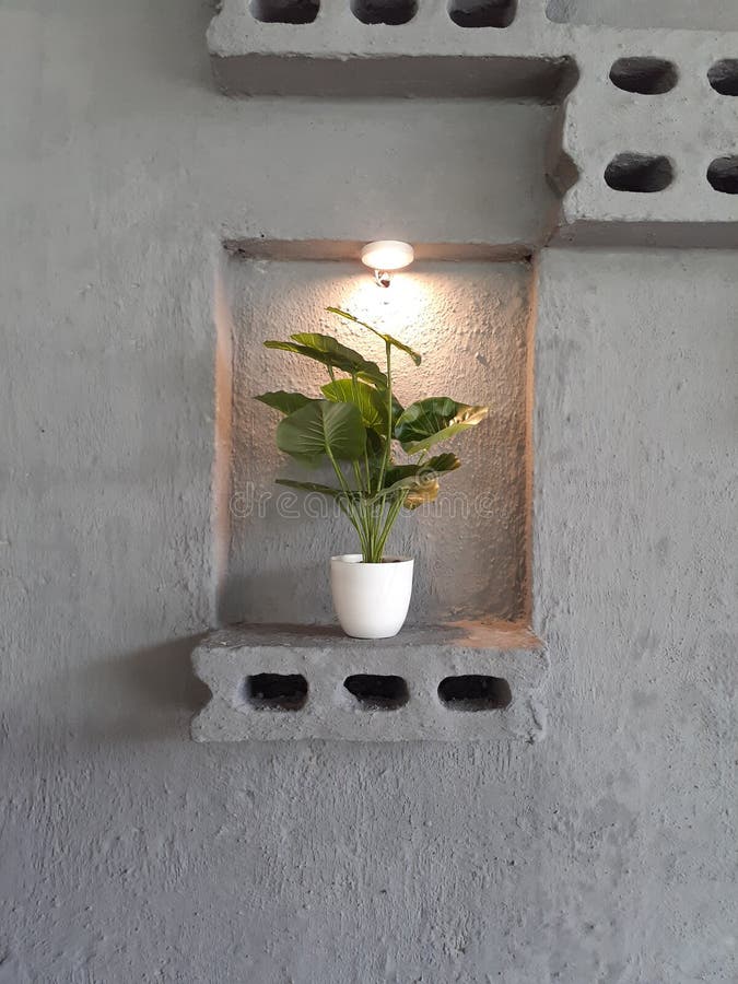 Flower Vase on the Silver Wall Stock Photo Image of vase, silver