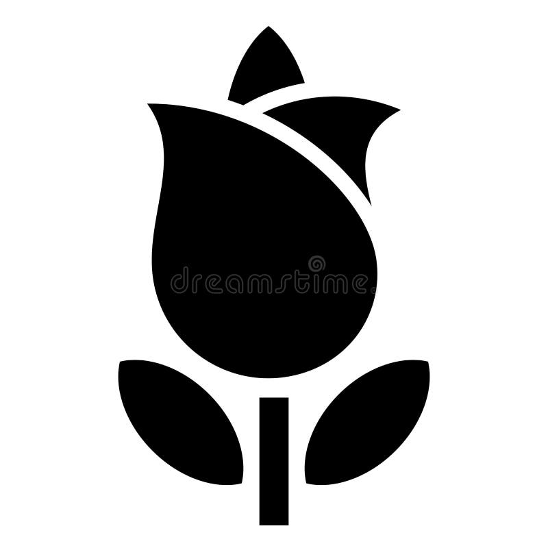 Flower vector icon royalty free illustration