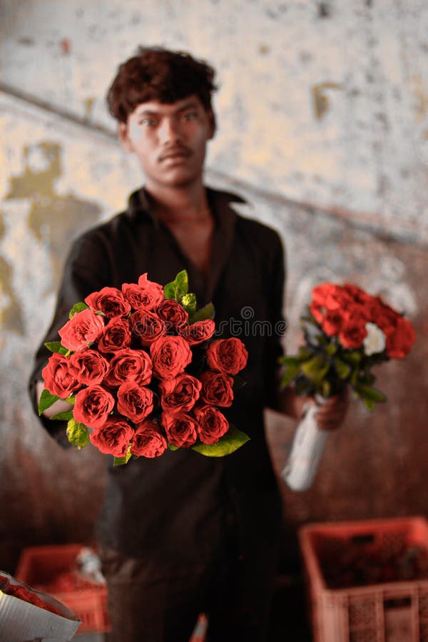 Flower Vendor Shop Outside Mahalakshmi Temple Editorial Image Image