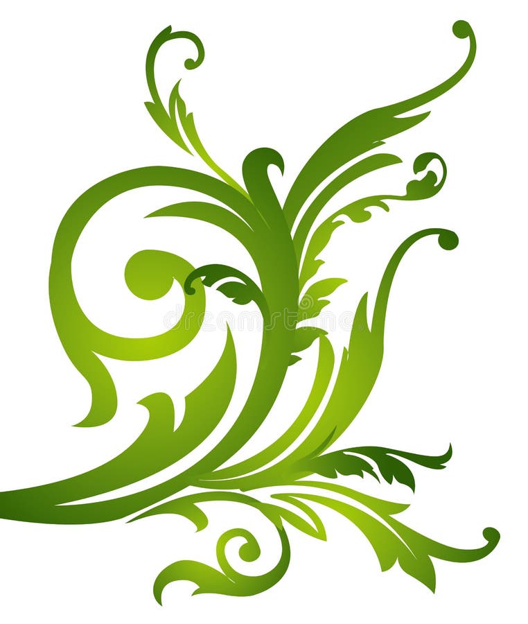 Flower and vines pattern vector illustration