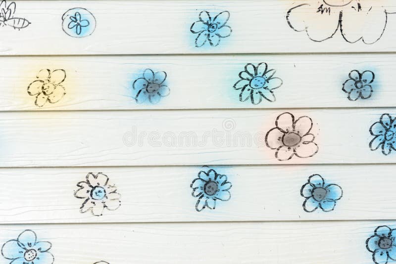 Flower wall stock photo. Image of structure, hardwood 76619056