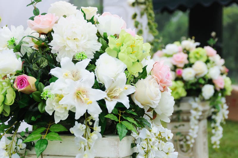 Flower in the Wedding Reception Stock Photo Image of flora, elegant