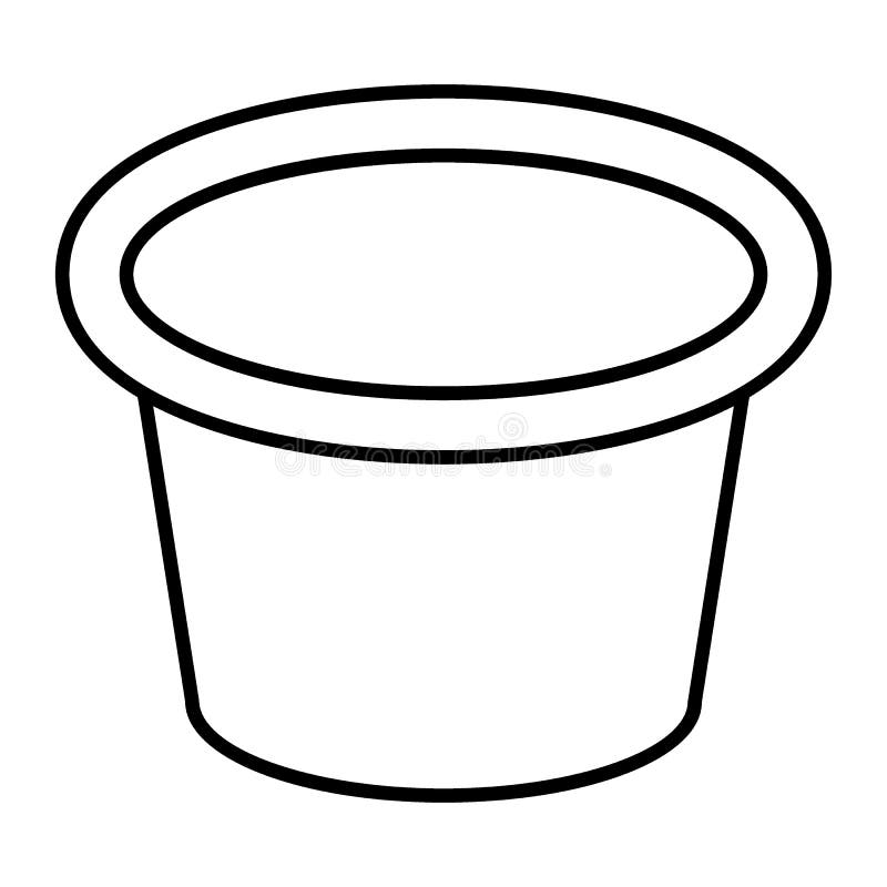 Flowerpot For Plants Icon Outline  Style Stock Vector 