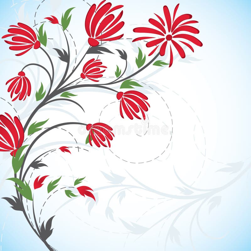 Flowers background vector