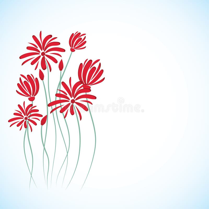 Flowers background vector