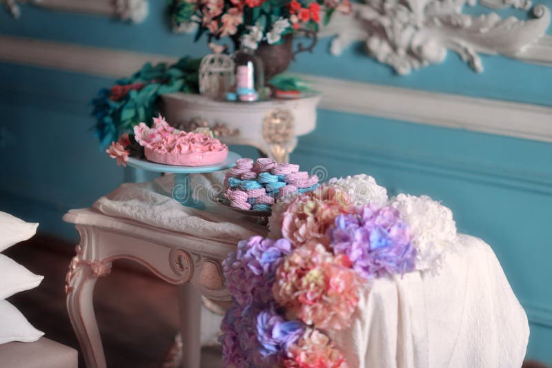 Flowers and cake