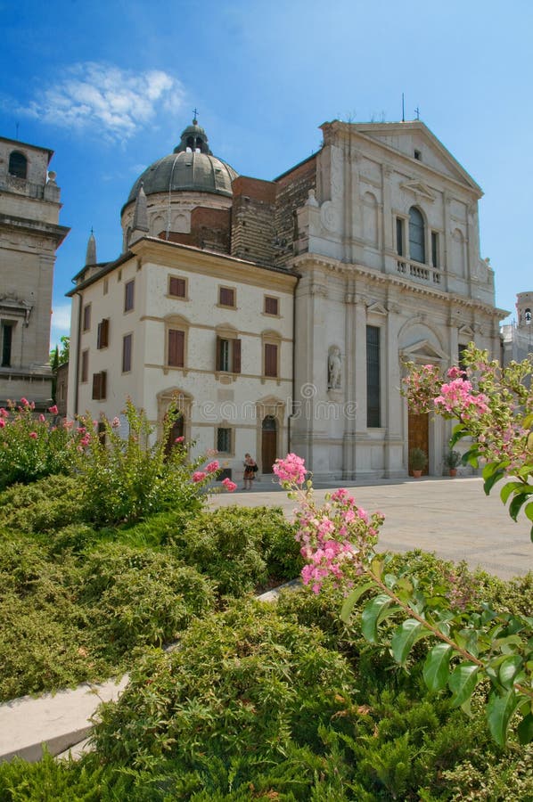 Flowers and the cathedral stock photo. Image of travel 14994742