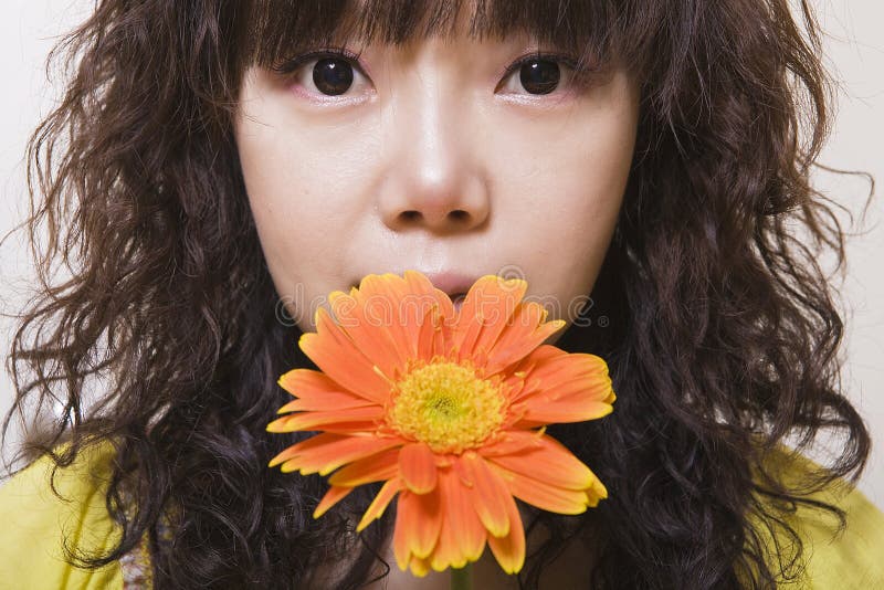 Flowers and girl