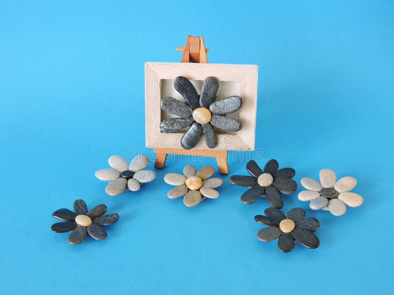 Flowers Made from Natural Stones Stock Image Image of blooms