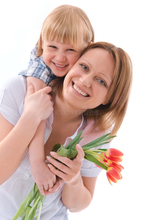 Flowers for mom stock image. Image of mother, giving 14043189
