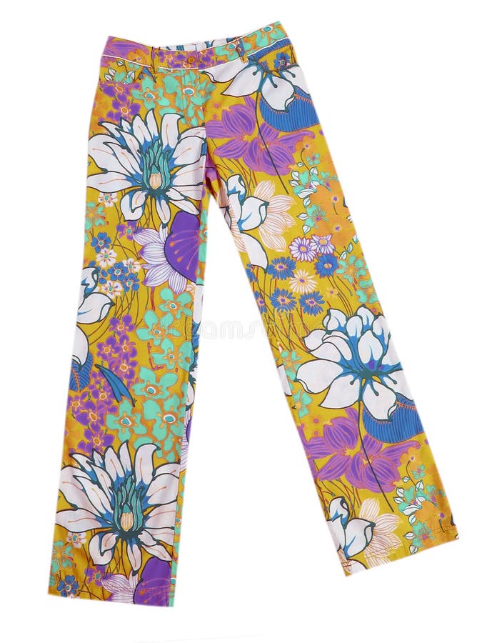 Flowers pants trousers stock photo. Image of garment - 10855580