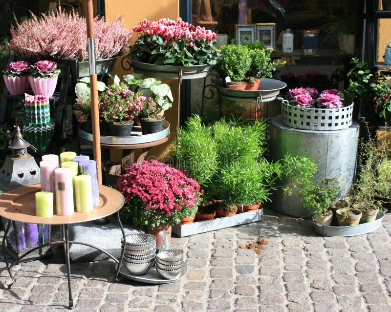 flowershop напольное стоковая фотография rf flowershop напольное стоковая фотография rf