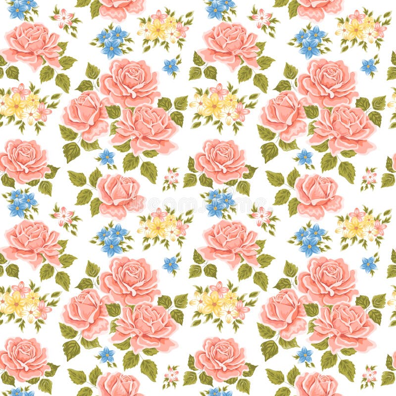 Flowery wallpaper background