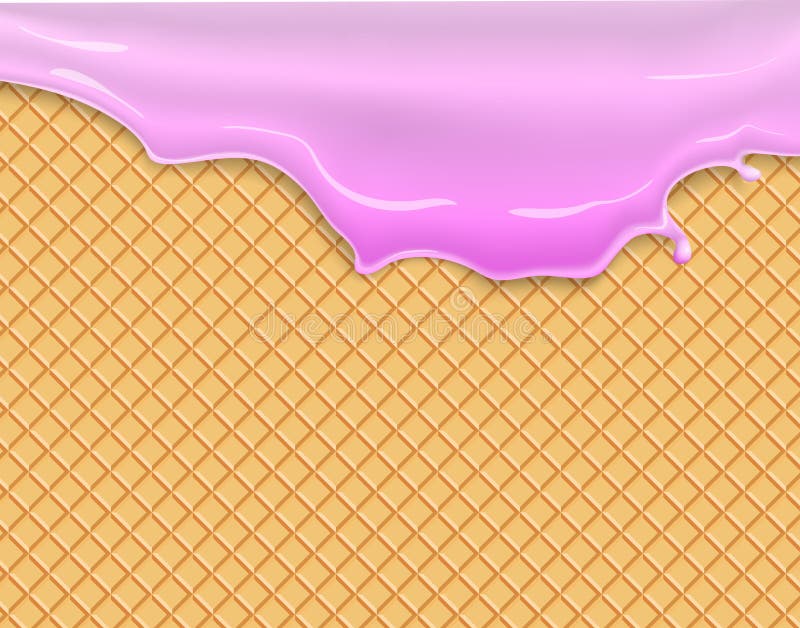 Flowing pink glaze on wafer texture stock illustration Flowing pink glaze on wafer texture stock illustration