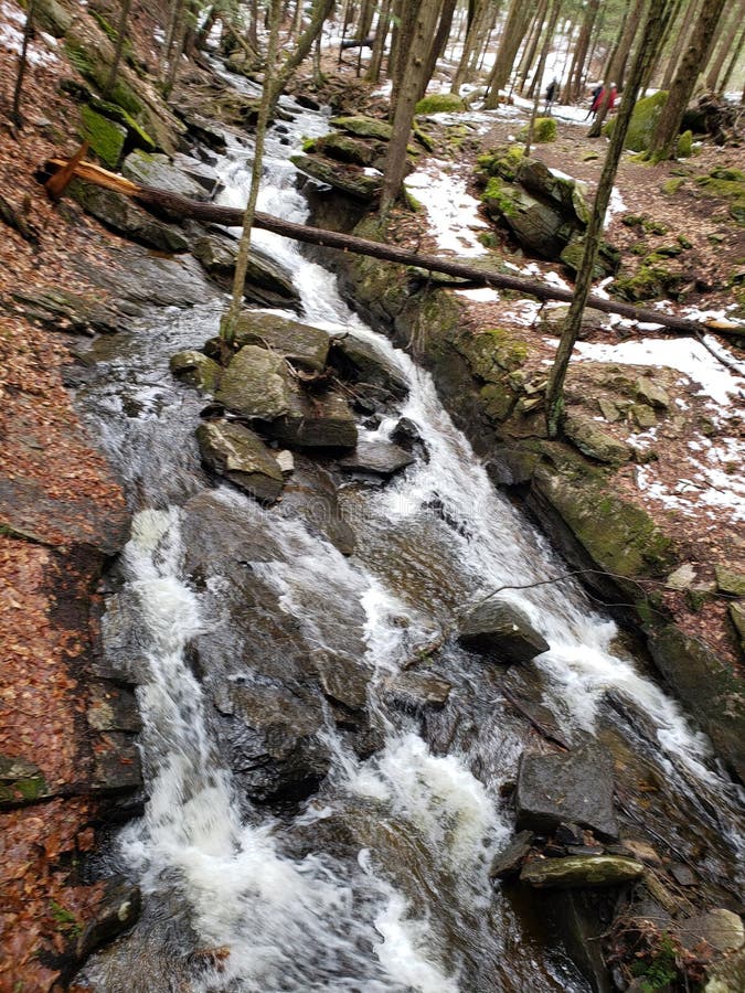 Flowing River in Southern New Hampshire Stock Image Image of autumn