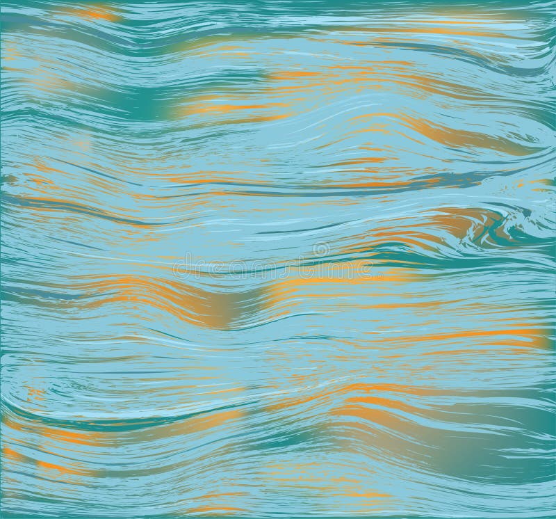 Flowing water surface background with ripple, patch of sunlight. Sea, river, ocean, lake royalty free illustration.