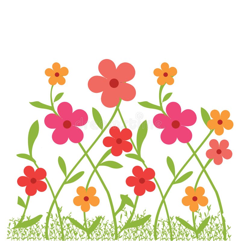 Florecimiento Artístico De La Flor De La Mano De Flores Ilustración Empate  En El Fondo Wite Diseño Lindo De La Flor Ilustraciones svg, vectoriales,  clip art vectorizado libre de derechos. Image 26077696