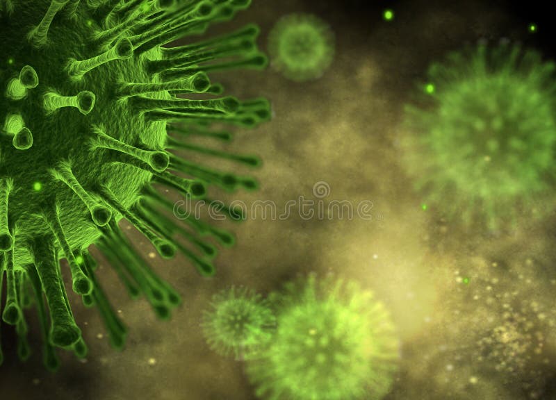 Flu Virus closeup