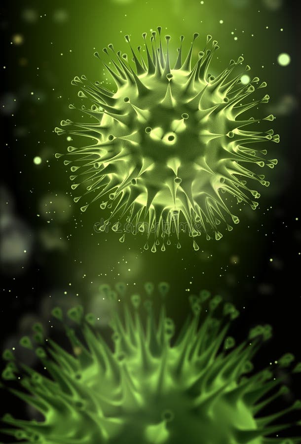 Flu virus concept