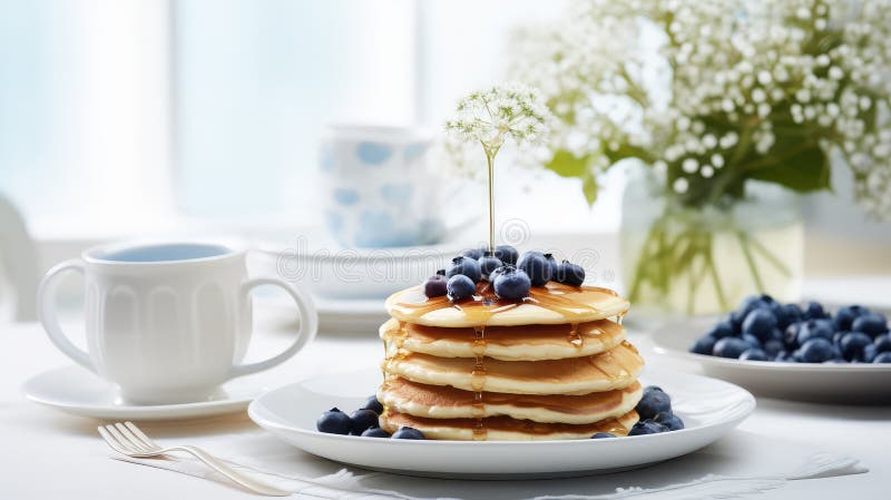 Fluffy blue cooking stock illustration