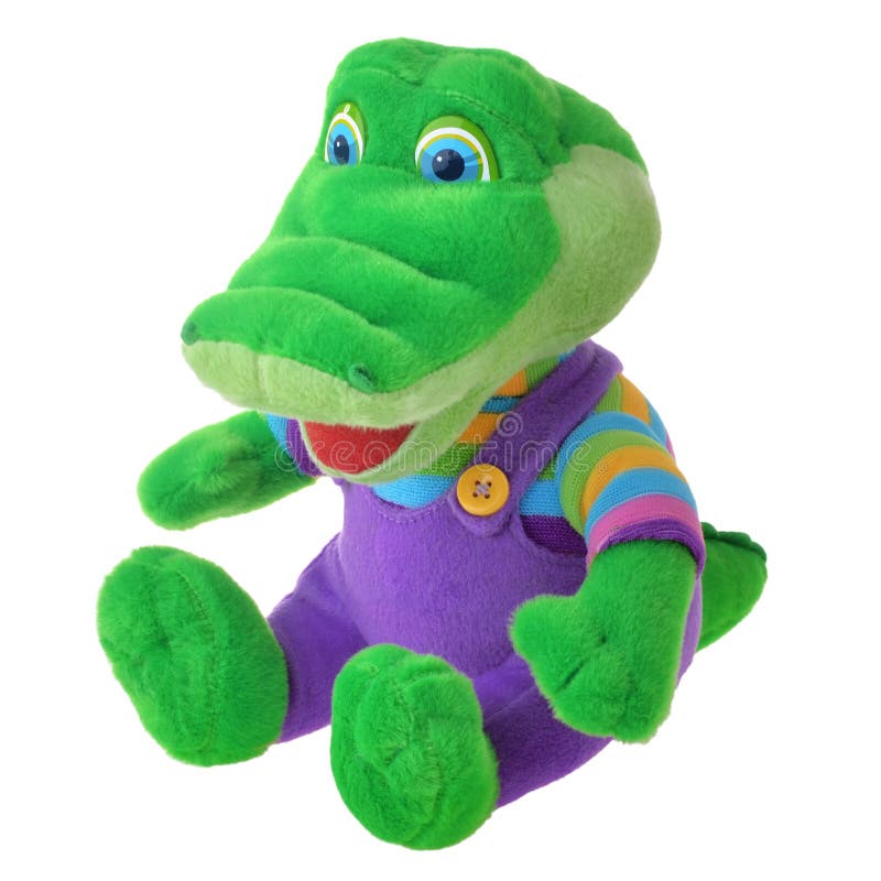 Fluffy crocodile toy