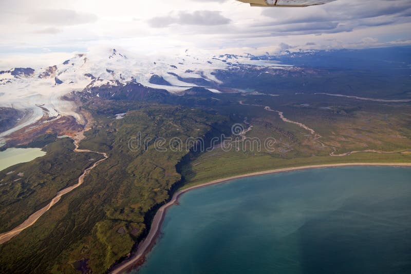 Flight over Katmai National Park