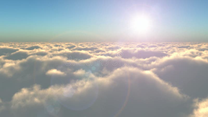 Flug über den Wolken